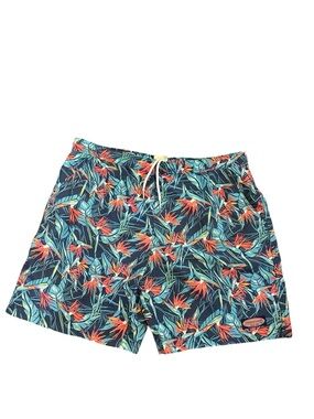 Vineyard Vines Men Floral Swim Trunks Size Medium Mesh Lining Pockets